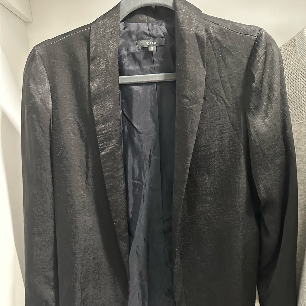 Drew satin blazer